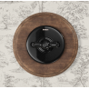 Manette rotative nickel noir GARBY Fontini (Lot de 5) – Accessoire interrupteur design rétro