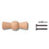 Manette rotative hêtre naturel GARBY Fontini (Lot de 5) – Bouton interrupteur bois