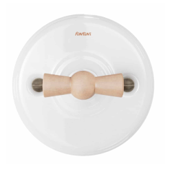 Manette rotative hêtre naturel GARBY Fontini (Lot de 5) – Bouton interrupteur bois