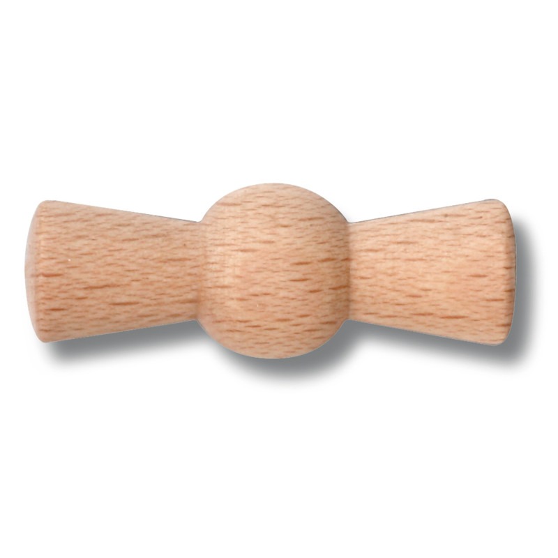 Manette rotative hêtre naturel GARBY Fontini (Lot de 5) – Bouton interrupteur bois