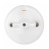 Manette rotative porcelaine blanche GARBY Fontini | Accessoire interrupteur rétro