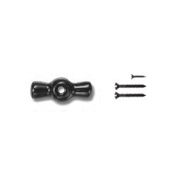 Manette rotative porcelaine noire GARBY Fontini (Lot de 5)| Accessoire interrupteur rétro