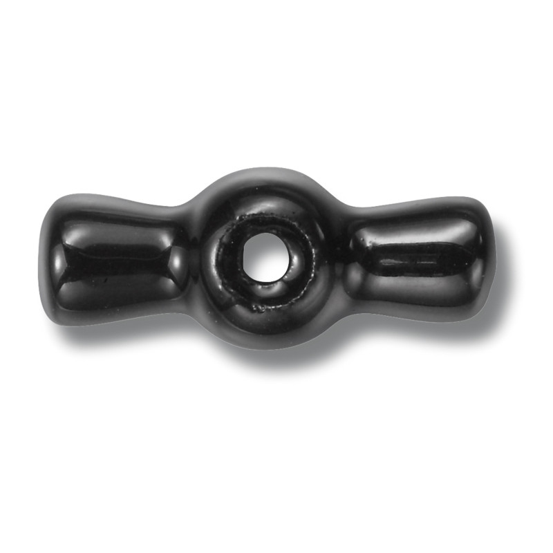 Manette rotative porcelaine noire GARBY Fontini (Lot de 5)| Accessoire interrupteur rétro