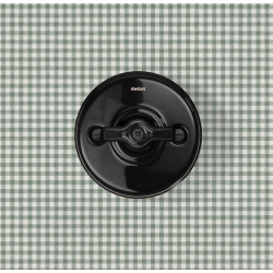 Manette rotative porcelaine noire GARBY Fontini (Lot de 5)| Accessoire interrupteur rétro