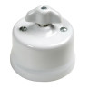 Manette rotative porcelaine rétro blanche GARBY Fontini