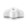 Manette rotative porcelaine rétro blanche GARBY Fontini