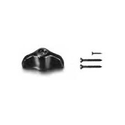 Manette rotative porcelaine rétro noire GARBY Fontini