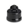 Manette rotative porcelaine rétro noire GARBY Fontini