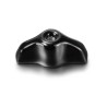 Manette rotative porcelaine rétro noire GARBY Fontini