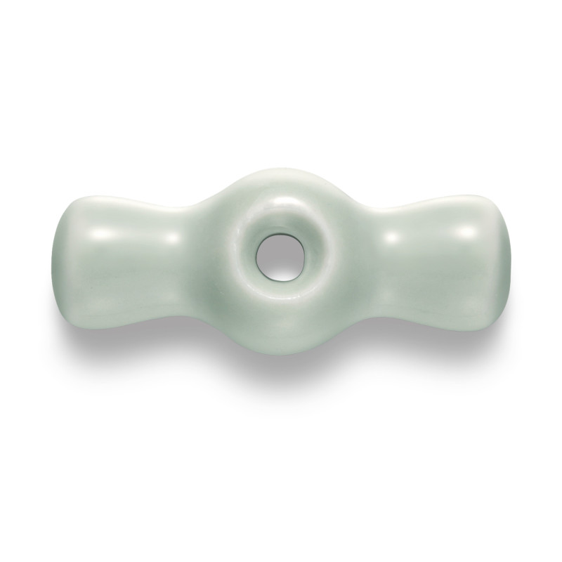 Manette rotative porcelaine vert île GARBY Fontini