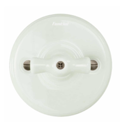 Manette rotative porcelaine vert île GARBY Fontini