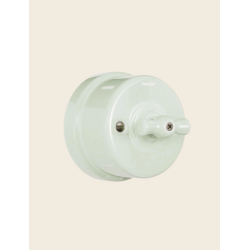 Manette rotative porcelaine vert île GARBY Fontini