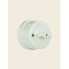 Manette rotative porcelaine vert île GARBY Fontini