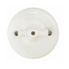 Bouton poussoir rotatif cru GARBY Fontini – Interrupteur rétro porcelaine
