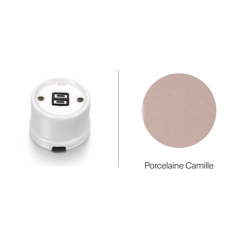 Chargeur USB C+C porcelaine camille GARBY Fontini rétro