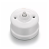Permutateur porcelaine blanche GARBY Fontini – Interrupteur rétro