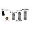 Lot 3 bougies LED rustiques effet flamme mouvement Ø5,2 cm télécommande