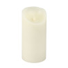 Bougie LED rustique Ø9 H17,5 cm effet flamme mouvement minuterie