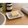 Porte-savon en porcelaine avec écoulement proposé par THPG