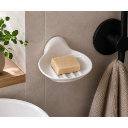 Porte-savon mural en porcelaine proposé par THPG