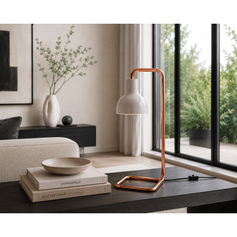 Lampe porcelaine translucide cuivre – THPG