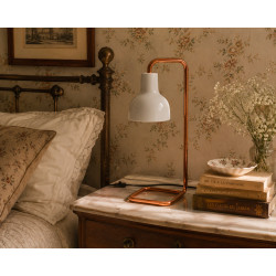 Lampe porcelaine translucide cuivre – THPG