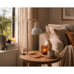 Lampe porcelaine translucide cuivre – THPG
