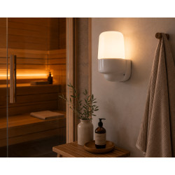 Applique coude LISILUX M verre givré THPG