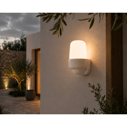 Applique coude LISILUX M verre opalisé THPG