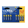 Piles Varta LONGLIFE AAA LR03 1,5V Alcalines Haute Performance
