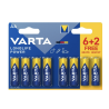 Piles Varta LONGLIFE Power AA LR06 1,5V Pack 8 (6+2 gratuites)