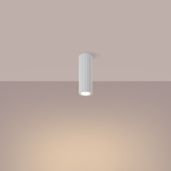 Plafonnier KARBON 20 Blanc Sollux | Tube GU10 Design