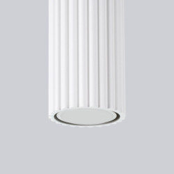 Plafonnier KARBON 40 Blanc Sollux | Tube GU10 Design