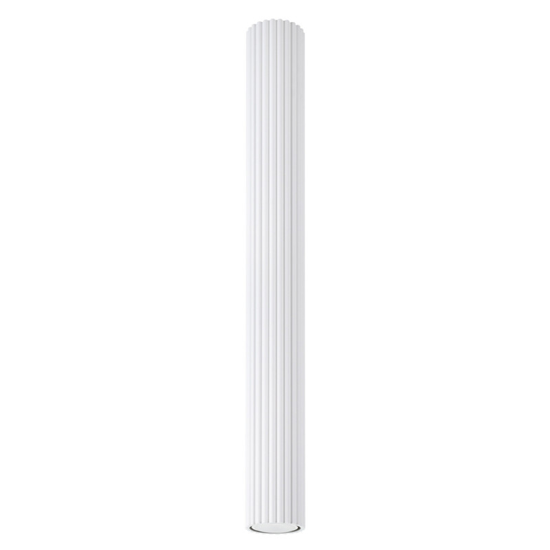 Plafonnier KARBON 60 Blanc Sollux | Tube GU10 Design