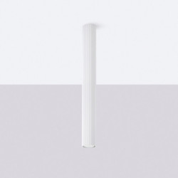 Plafonnier KARBON 60 Blanc Sollux | Tube GU10 Design
