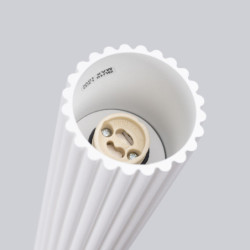 Plafonnier KARBON 60 Blanc Sollux | Tube GU10 Design
