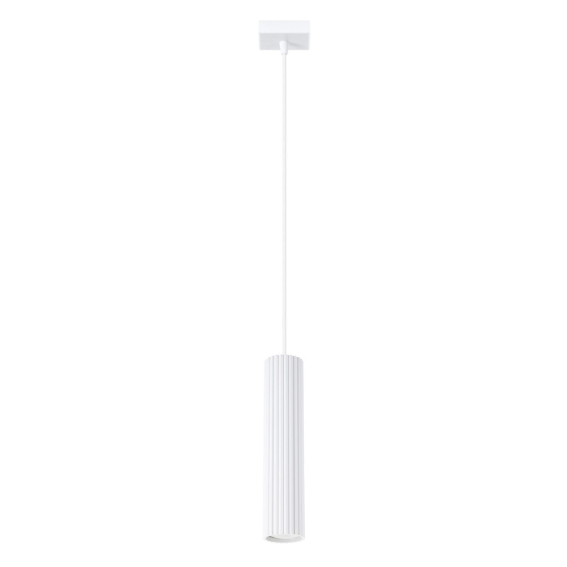 Suspension KARBON 1 Blanc Sollux | Lampe GU10 Design