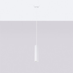 Suspension KARBON 1 Blanc Sollux | Lampe GU10 Design