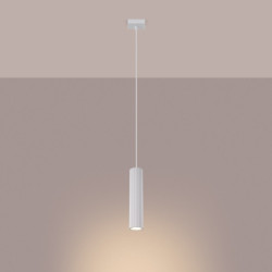 Suspension KARBON 1 Blanc Sollux | Lampe GU10 Design