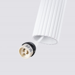 Suspension KARBON 1 Blanc Sollux | Lampe GU10 Design