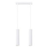 Suspension KARBON 2 Blanc Sollux | 2 Lampes GU10 Design