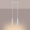 Suspension KARBON 2 Blanc Sollux | 2 Lampes GU10 Design