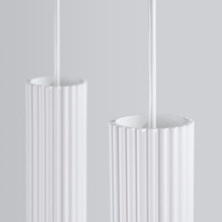 Suspension KARBON 2 Blanc Sollux | 2 Lampes GU10 Design