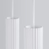 Suspension KARBON 2 Blanc Sollux | 2 Lampes GU10 Design
