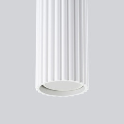 Suspension KARBON 2 Blanc Sollux | 2 Lampes GU10 Design
