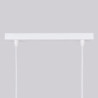 Suspension KARBON 2 Blanc Sollux | 2 Lampes GU10 Design