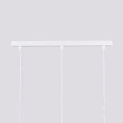Suspension KARBON 3L Blanc Sollux | 3 Lampes GU10 Design