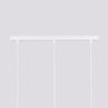 Suspension KARBON 3L Blanc Sollux | 3 Lampes GU10 Design