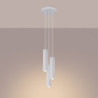 Suspension KARBON 3P Blanc Sollux | 3 Lampes GU10 Design