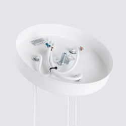 Suspension KARBON 3P Blanc Sollux | 3 Lampes GU10 Design